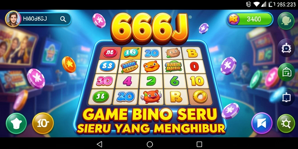 Tampilan gameplay penuh warna dari 666J yang menyenangkan.