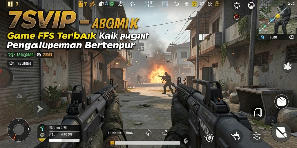 Screenshot gameplay 7SVIP yang menunjukkan aksi tembak-menembak dinamis.