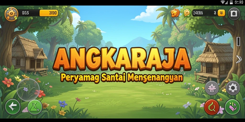 Tampilan menarik dari gameplay casual ANGKARAJA.