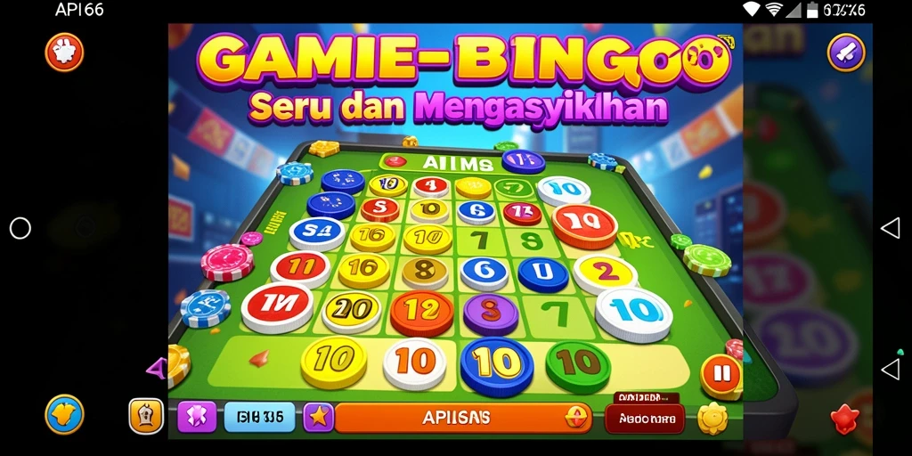 Tampilan gameplay Bingo yang seru di API66.
