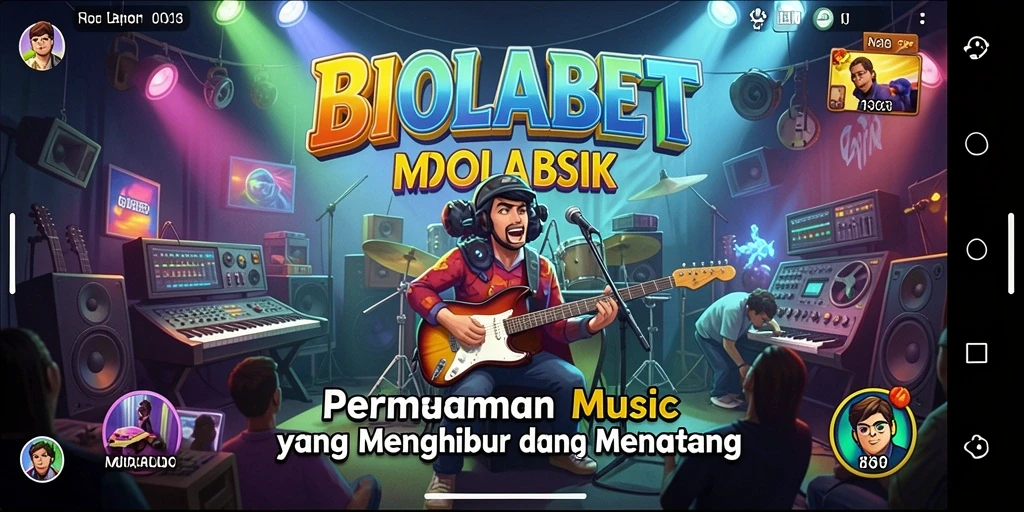 Screenshot gameplay <strong>BIOLABET</strong> yang menunjukkan pengalaman musik yang mendebarkan.