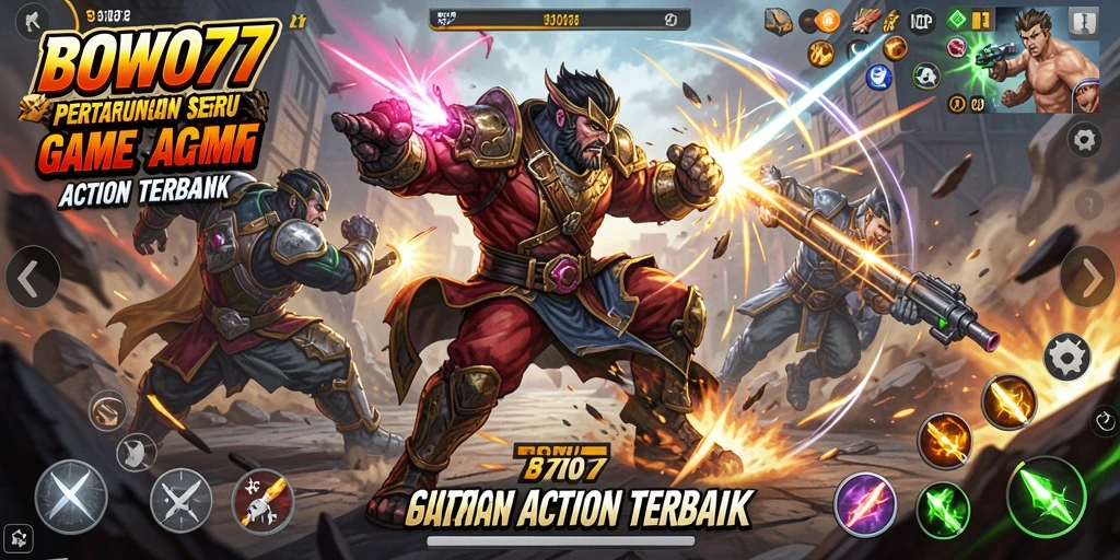 Tangkapan layar gameplay <strong>BOWO77</strong> memperlihatkan pertempuran aksi yang mendebarkan dan grafis berkualitas tinggi.