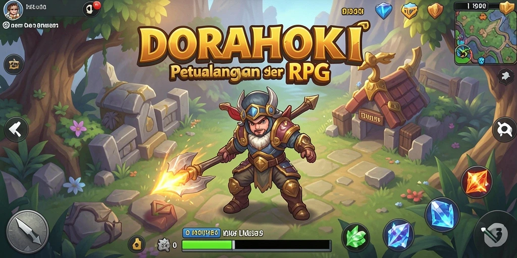 Tampilan gameplay DORAHOKI yang mengasyikkan dan penuh aksi.