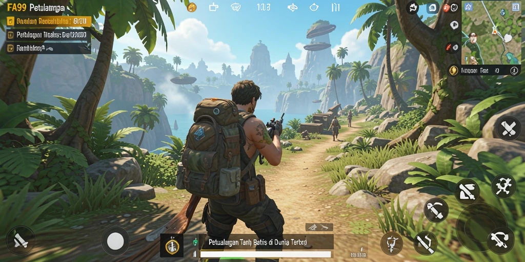 Tampilan gameplay FA99 dengan pengalaman Open World yang mendalam.