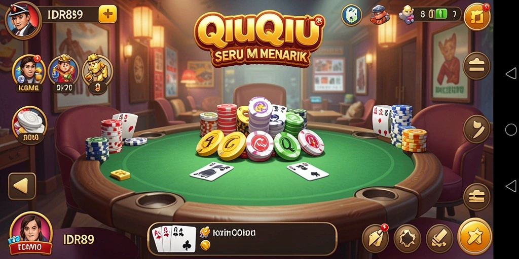 Screenshot IDR89 menampilkan gameplay seru QiuQiu.