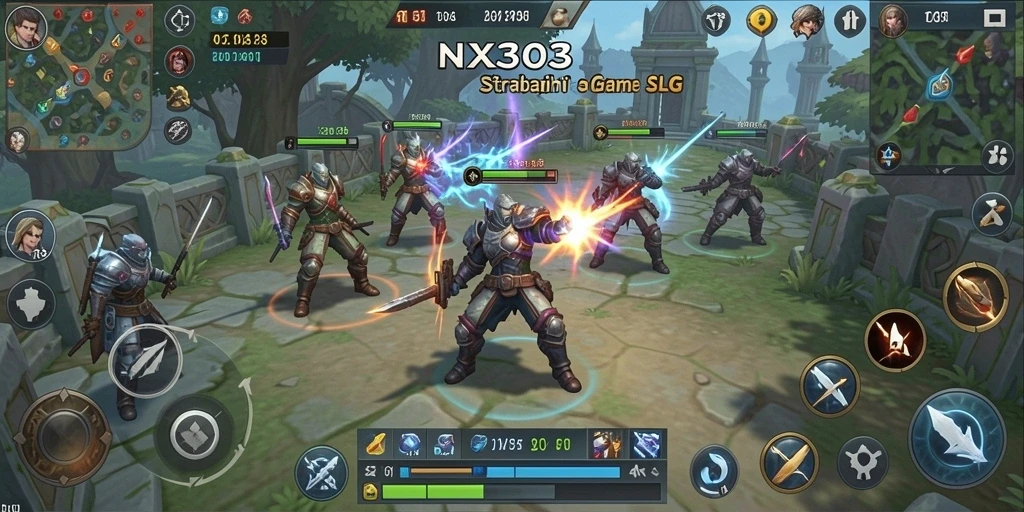 Screenshot menunjukkan aksi seru dalam permainan SLG.