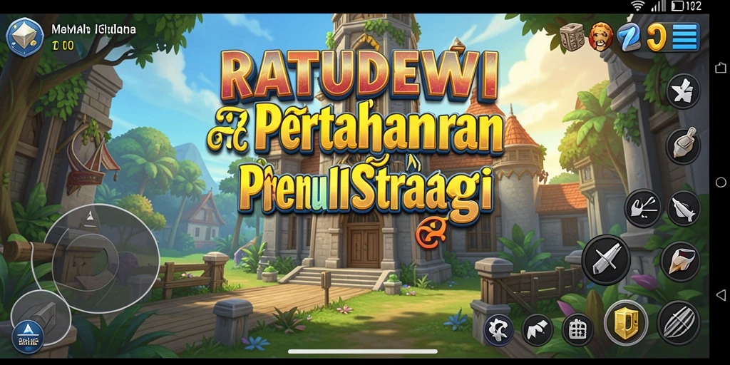 Tampilan gameplay <strong>RATUDEWI</strong> yang menegangkan dengan pertahanan menara.