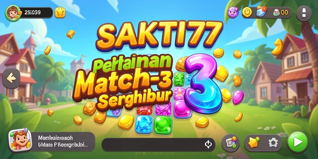 Gameplay SAKTI77 yang menarik dengan elemen Match-3 yang menantang.