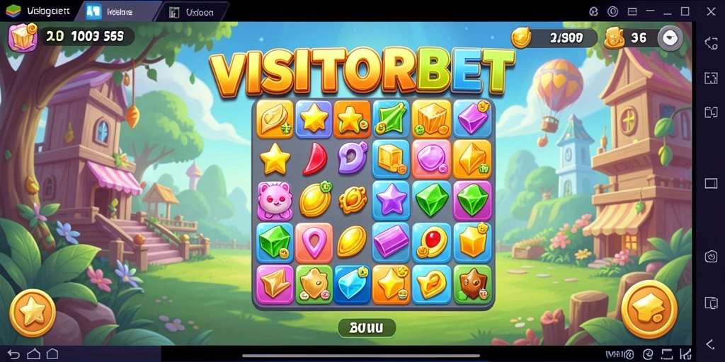 Tampilan gameplay VISITORBET yang menawan dan penuh warna.