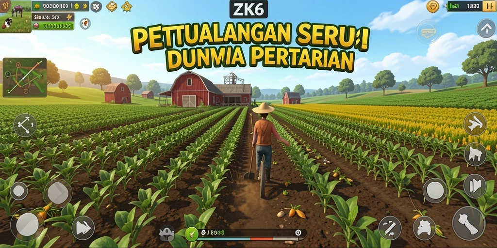 Gameplay seru di ZK6 dengan bertani dan merawat hewan.